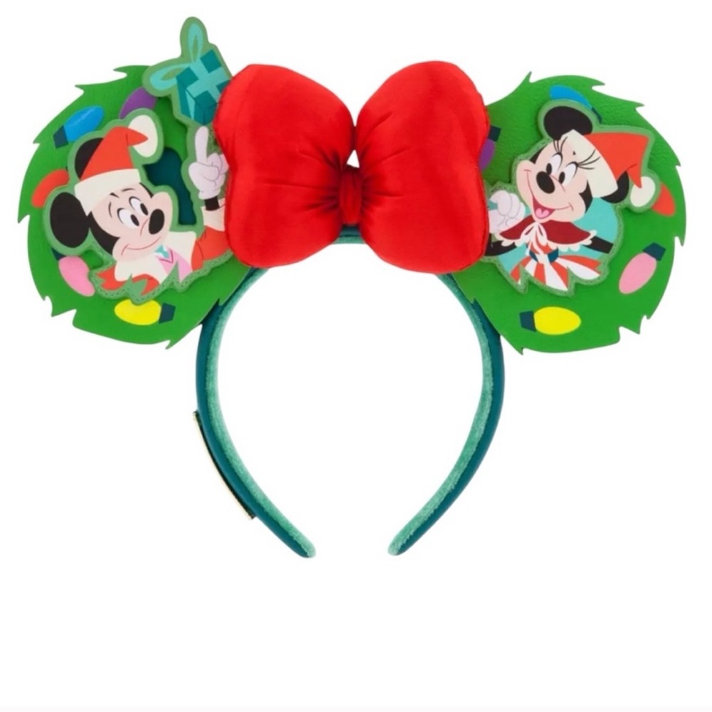 NEW Loungefly Disney Mickey & Minnie Mouse Glow In The Dark Holiday Christmas